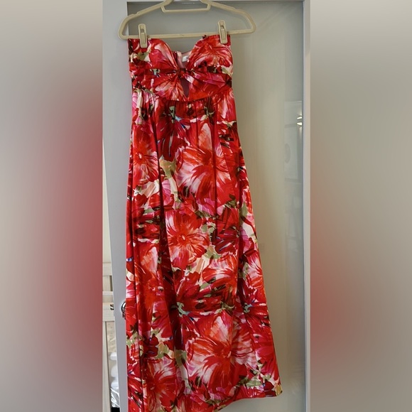 Milly Noah Brushstroke Floral Poplin Dress - Picture 4 of 6